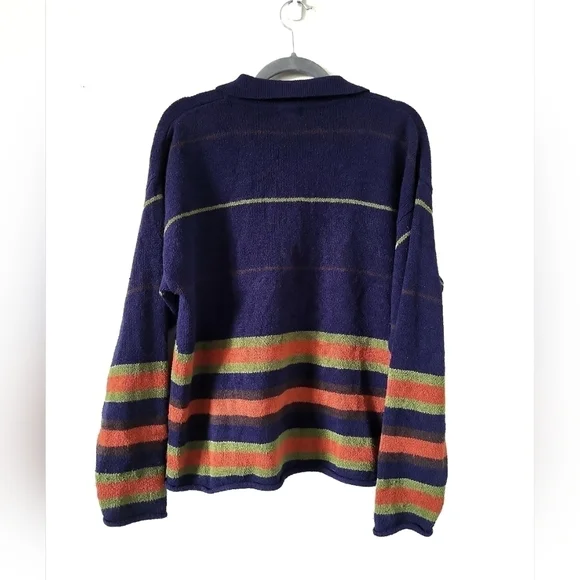 Vintage Blue Striped Sweater - Picture 2 of 4